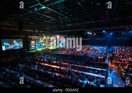 ArenaMK, Milton Keynes, UK. 31. Januar 2016. Unibet Masters Darts Championship. Bildnachweis: Aktion Plus Sport/Alamy Live-Nachrichten Stockfoto