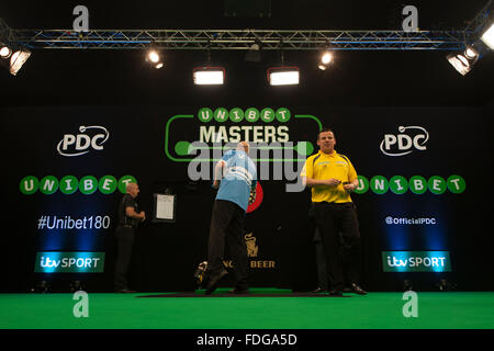 ArenaMK, Milton Keynes, UK. 31. Januar 2016. Unibet Masters Darts Championship. Bildnachweis: Aktion Plus Sport/Alamy Live-Nachrichten Stockfoto