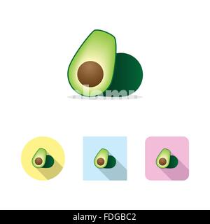 Avocado-Frucht-Symbol [EPS10] Stock Vektor