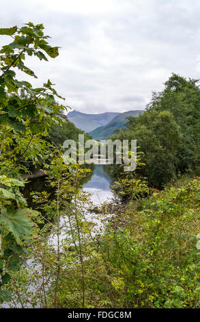 Ein Blick auf Fluss Nevis im Glen Nevis, Schottland. Stockfoto