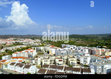 Silves die alte maurische Hauptstadt der Algarve in Portugal Stockfoto