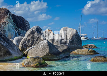 Die Bäder Nationalpark Virgin Gorda Britische Jungferninseln West Indies Stockfoto