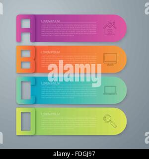 Aktie Vector Geschäft Infografiken Stock Vektor
