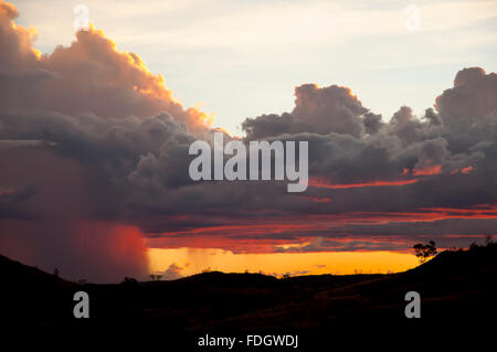 Superzelle Sturmanordnung - Australien Stockfoto