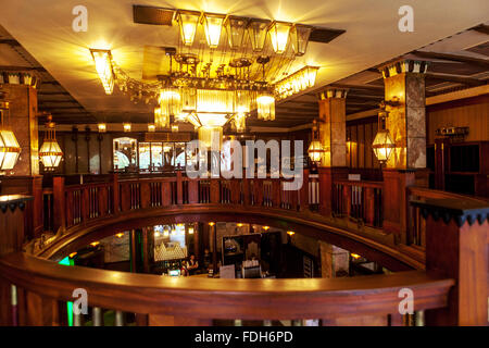 Jugendstil-Interieur des Grand Hotel Europa Prague Tschechische Republik Stockfoto
