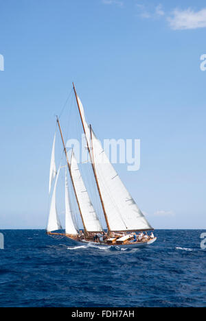 Segelboot im alten Stil Stockfoto