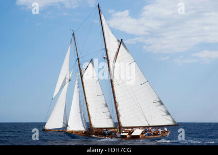 Segelboot im alten Stil Stockfoto