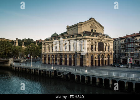 Fassade des Arriaga-Theater in der Stadt Bilbao, Pais Vasco, Spanien, Europa Stockfoto