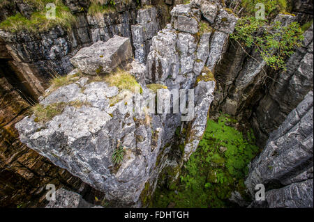 Buttertubs auf Buttertubs übergeben in Yorkshire, England, Vereinigtes Königreich. Stockfoto