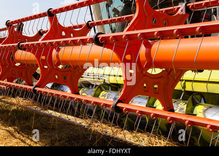 Harvester nach der Ernte Stockfoto