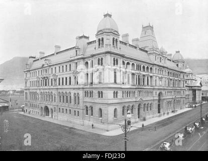 Südafrika: Drucken Sie das General Post Office, Adderley Street, Kapstadt, 1899 Stockfoto