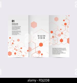 Moderner Sechseck-Design. Vektor-Hintergrund Stock Vektor