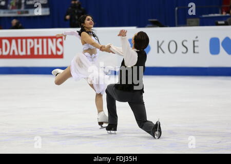 Cortney Mansour, Michal Ceska Stockfoto