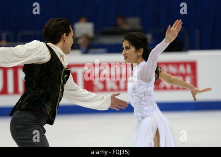 Cortney Mansour, Michal Ceska Stockfoto