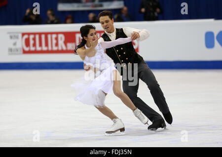 Cortney Mansour, Michal Ceska Stockfoto