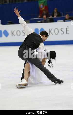 Cortney Mansour, Michal Ceska Stockfoto