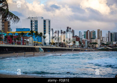 Praia do Farol da Barra, Salvador, Bahia, Brasilien Stockfoto