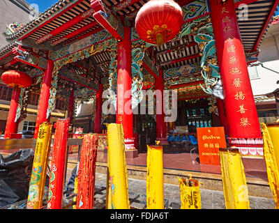 Chao Mae Kuan Im Schrein. Chinatown-Viertel, Bangkok, Thailand. Stockfoto