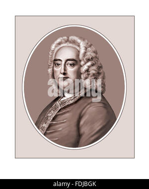 George Frideric Handel, Komponist, Porträt Stockfoto