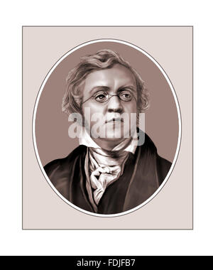 William Makepeace Thackeray, Schriftsteller, Porträt Stockfoto