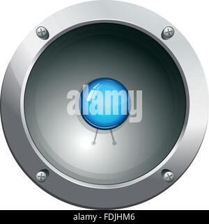 Hightech-audio-Lautsprecher-Vektor-illustration Stock Vektor