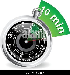 Stoppuhr mit Lesezeichen-Vektor-illustration Stock Vektor