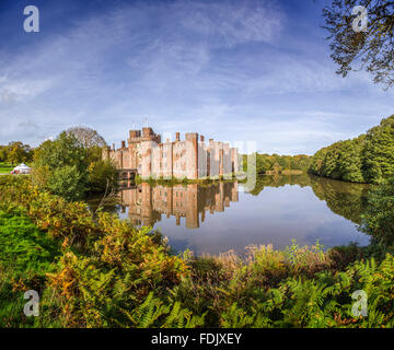 Herstmonceux Castle, East Sussex, England, Vereinigtes Königreich Stockfoto