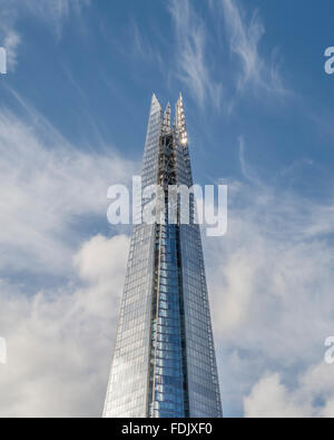 Hoher Abschnitt des Shard, London, England, Vereinigtes Königreich Stockfoto