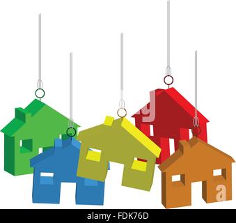 Wohnungen zum Verkauf Stock Vektor