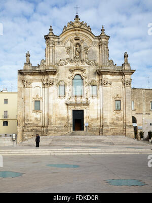 Kirche des Heiligen Franziskus von Assisi, Matera, Basilikata, Italien Stockfoto