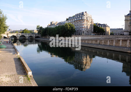 Leeren Sie Paris - 15.08.2013 - Frankreich / Paris - verlassene Straßen von Paris am 15. August, einen Nationalfeiertag Stockfoto