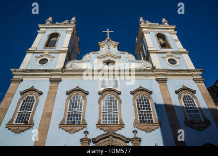 Igreja de Nossa Senhora Rosário Dos Pretos, Pelourinho, Salvador, Bahia, Brasilien Stockfoto