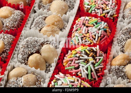 Bunte türkische Cookies full-frame Stockfoto