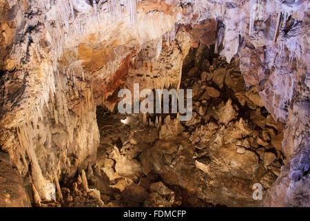 Grotte des Grandes Canalettes in Villefranche de Conflent, Frankreich. Stockfoto