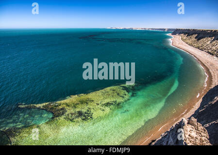 Landschaft von Punta Delgada in Peninsula Valdes - Provinz Chubut Stockfoto