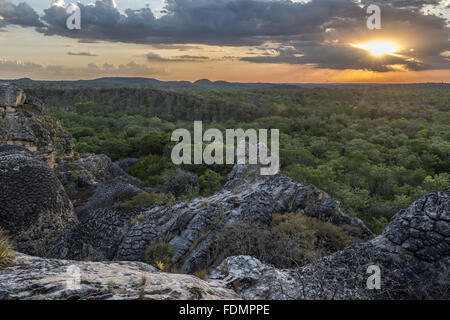 Sicht der Blick auf den Nationalpark von sieben Städten - Second City Stockfoto