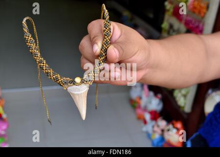 Haizahn - Markt in CATACAOS. Abteilung von Piura. Peru Stockfoto