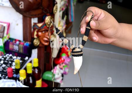 Haizahn - Markt in CATACAOS. Abteilung von Piura. Peru Stockfoto