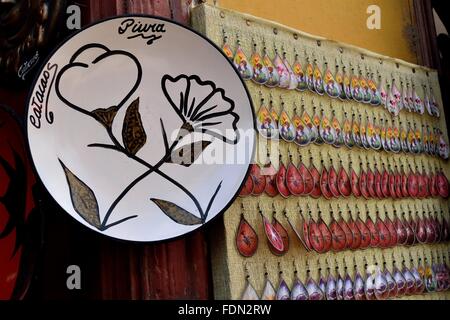 Gericht - typische Cerarmic-Markt in CATACAOS. Abteilung von Piura. Peru Stockfoto