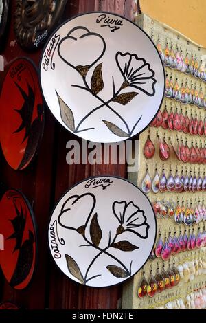 Gericht - typische Cerarmic-Markt in CATACAOS. Abteilung von Piura. Peru Stockfoto