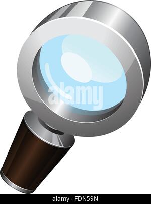 Lupe-Vektor-illustration Stock Vektor