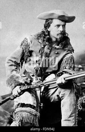 Buffalo Bill Cody. Porträt des William Frederick Cody (1846-1917), c.1880 Stockfoto