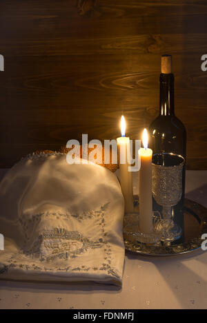 Shabbat Shalom - traditionelle jüdische Sabbat ritual Stockfoto