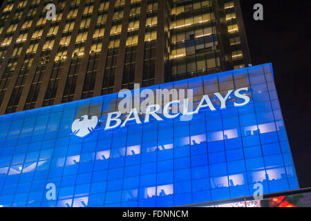 Die ehemalige Lehman Brothers Global-Hauptquartier in New York, jetzt Barclays Capital auf Dienstag, 26. Januar 2016. (© Richard B. Levine) Stockfoto