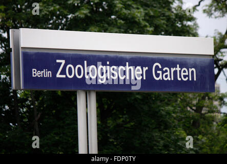 Berlin Zoologischer Garten, Berlin-Charlottenburg. Stockfoto