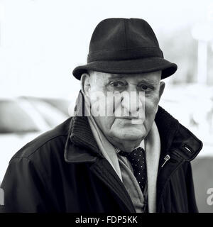 Ältere Mann 80 Jahre, Porträt Stockfoto