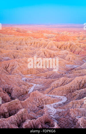 Die Aussicht von der Schrift Punkt in Anza-Borrego Desert State Park, Kalifornien Stockfoto