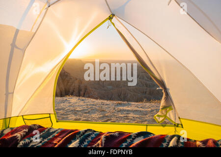 Camping an der Schrift Punkt in Anza-Borrego Desert State Park, Kalifornien Stockfoto