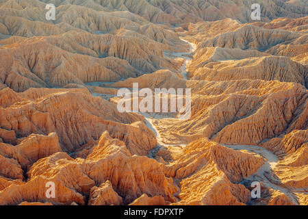 Die Aussicht von der Schrift Punkt in Anza-Borrego Desert State Park, Kalifornien Stockfoto