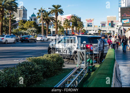 Kamera-Schiene verwendet, um eine Kameradolly zu sichern, während der Dreharbeiten zu einem Kinofilm in Las Vegas, Nevada, USA Stockfoto